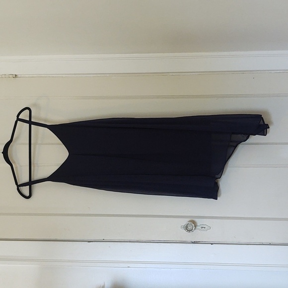 White House Black Market Dresses & Skirts - White House Black Market Asymmetrical Navy Sleeveles Sundress Sz 10